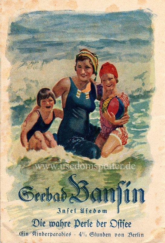 Werbeprospekt der Badeverwaltung Bansin aus dem Jahr 1928
