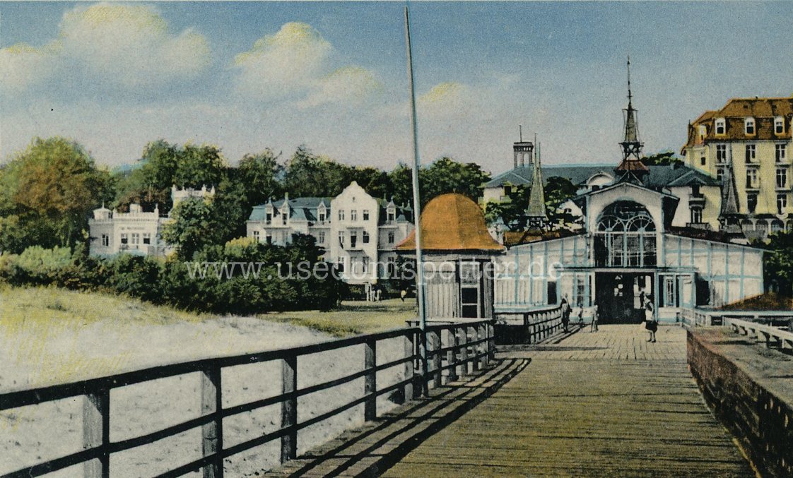 Heringsdorf 1952 Blick von der Brücke